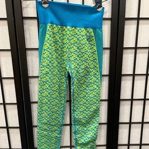 Gymshark Small WTFlex seamless high waisted Leggings - Chevron Blue